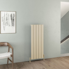 Malmesbury 1200 x 470mm Aluminium Radiator - Matt Cappuccino