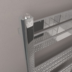 Defford 1800 x 500mm Towel Rail - Chrome